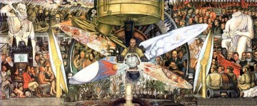 Diego Rivera Painting - hombre controlador del universo 1934 Diego Rivera